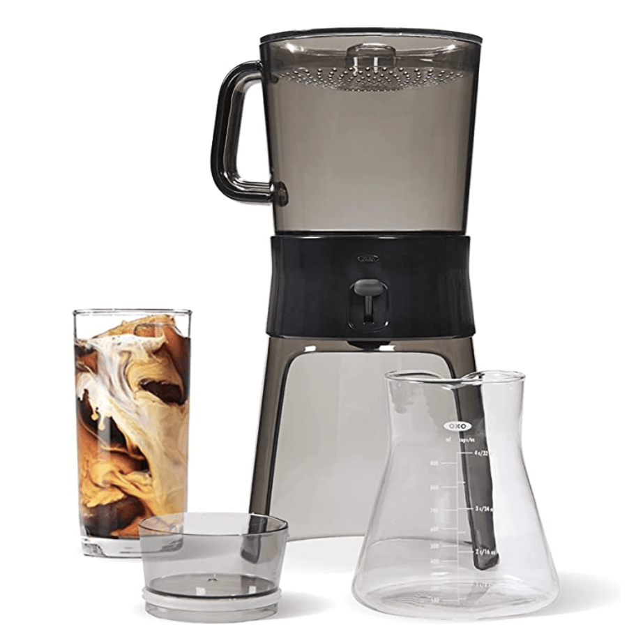 Links to an Amazon listing for an OXO cold brew maker