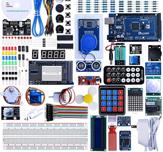 Links to an Amazon listing for an Arduino kit